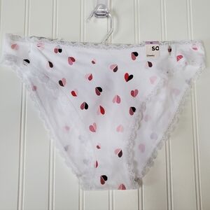SO Panties Heart Sz XL NWT